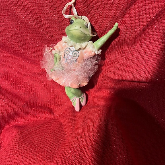 Set of  2 Frog Ballerina Vintage Christmas Ornament by Ganz - Picture 7 of 7